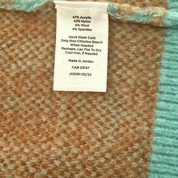 Talbots Blue and Brown Plaid Cardigan - Picture 5 of 8